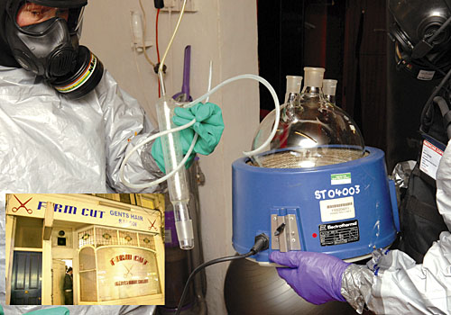 Firm Cuts raid stumbles on crystal meth factory in Finsbury Park inews012910_05