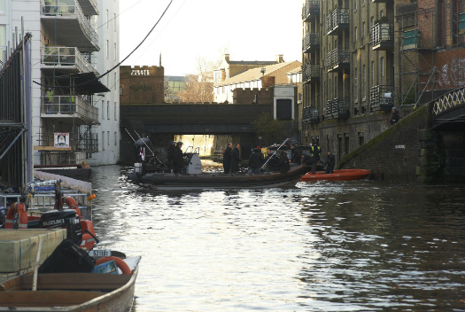 James Bond comes to Camden Town as 007 film crews take over canal spectre_camden_lock222