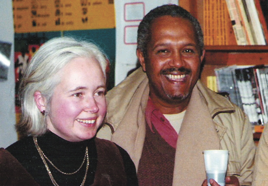 John La Rose and Sarah White in the 1990s