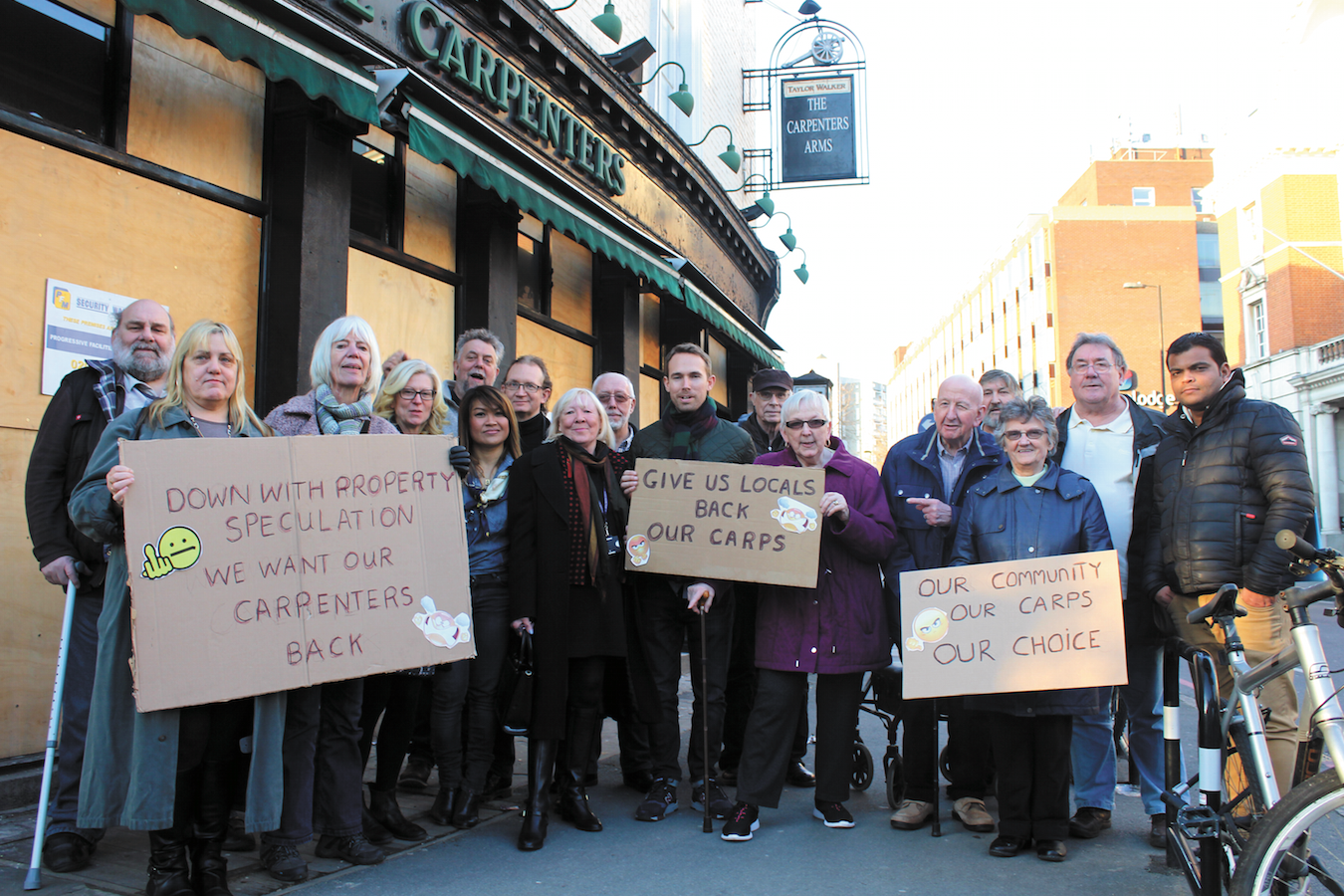 Carpenters Arms regulars urge planning inspector to save pub Carpenters Arrms regulars