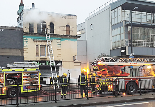 Mystery blaze, two days after drugs raid Metro Music fire_credit Stephen Kent