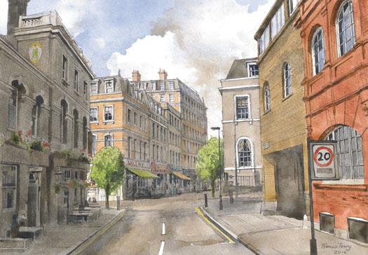 Controversial sorting offices site on market Mt Pleasant watercolour2