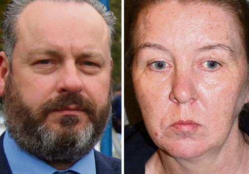 Dave Todd, Prison Officers Association representative for London and Kent. Right: Sharne Kiely