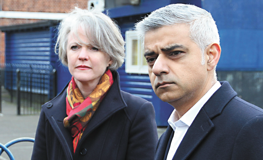 Sophie Linden with Sadiq Khan