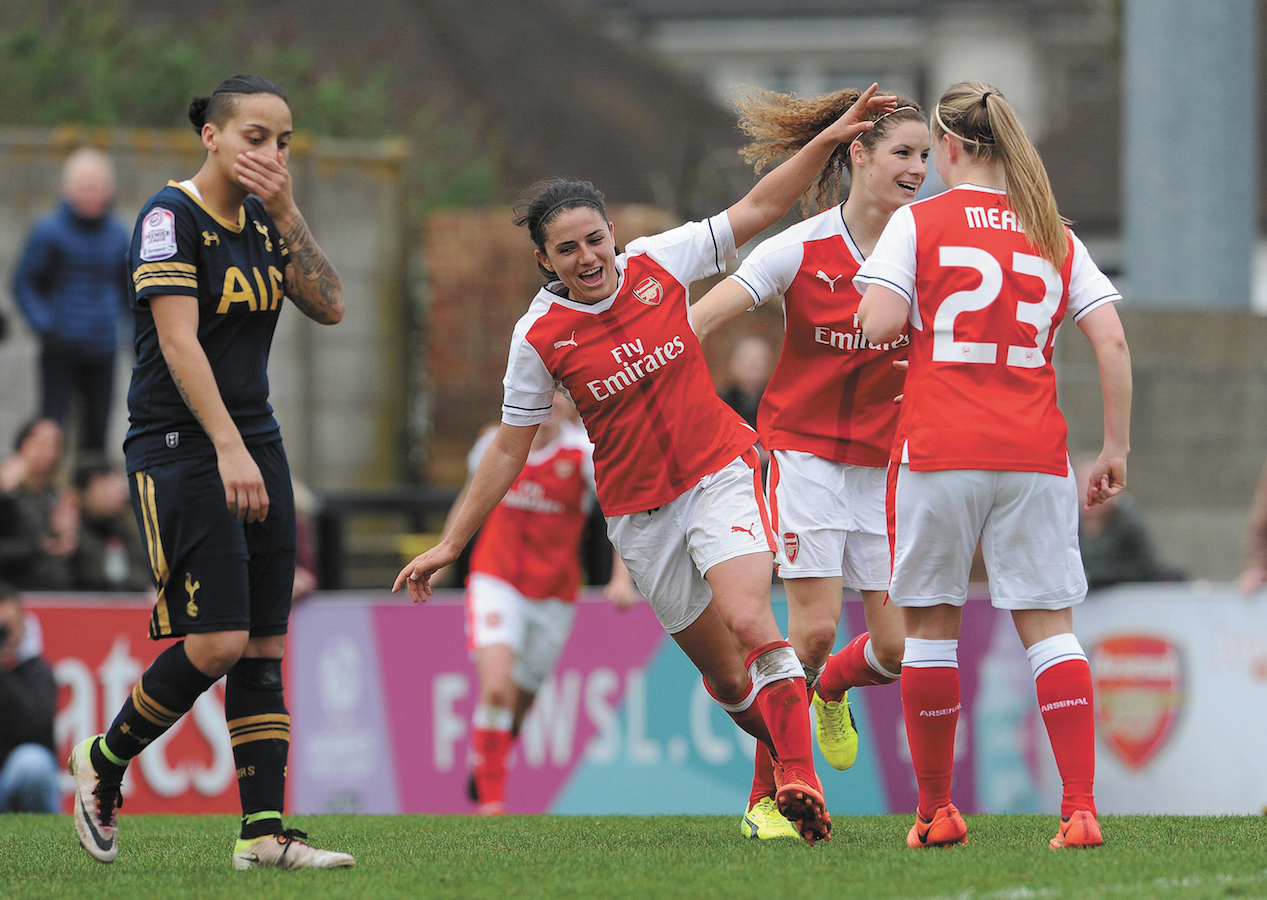 Arsenal 10 Spurs 0: Ladies smash rivals in the cup ArsenaLadies beating Spurs 10-0 credit Arsenal FC
