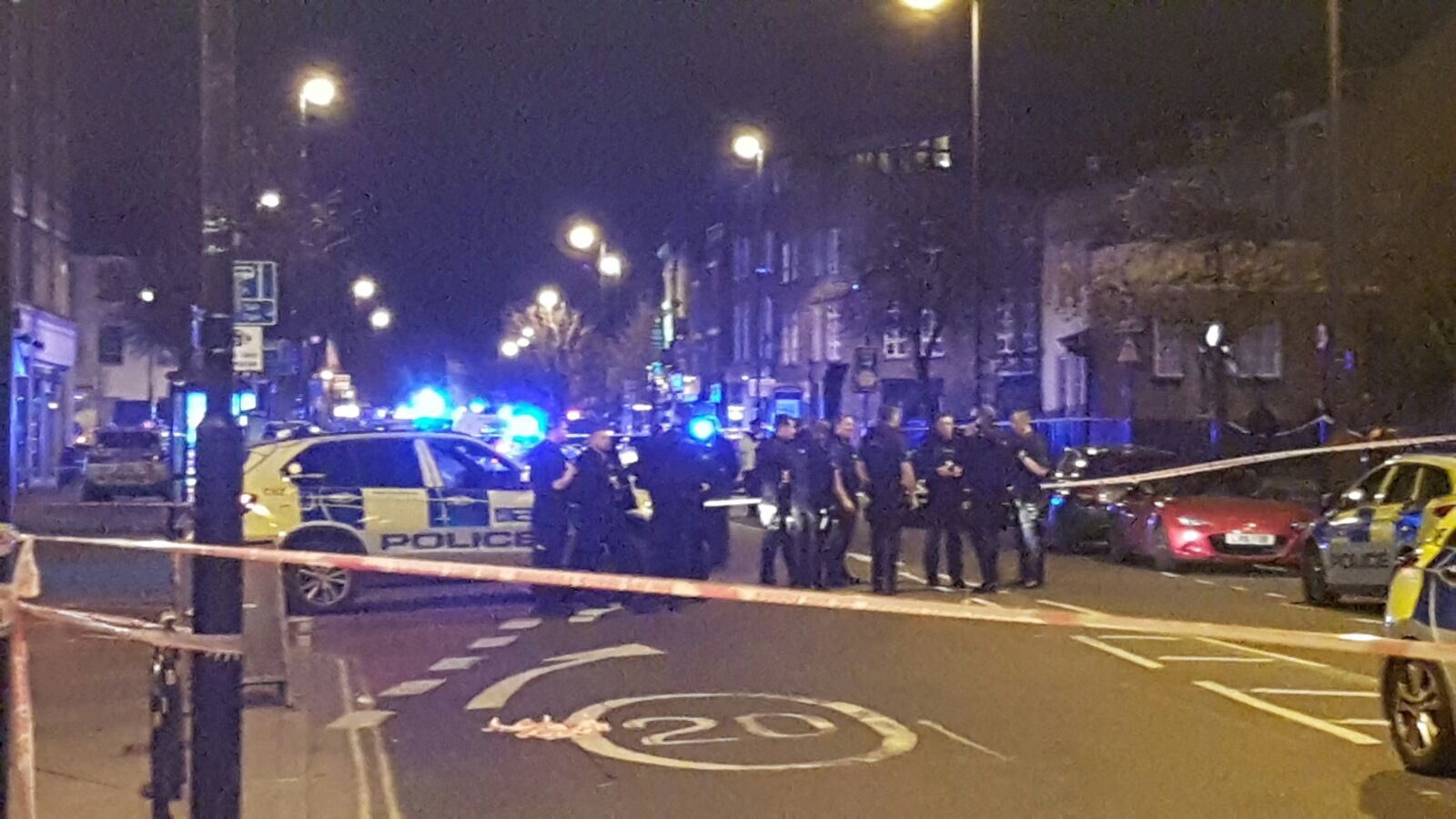 Four men arrested after car ‘mows down’ pedestrians in Essex Road Essex Road