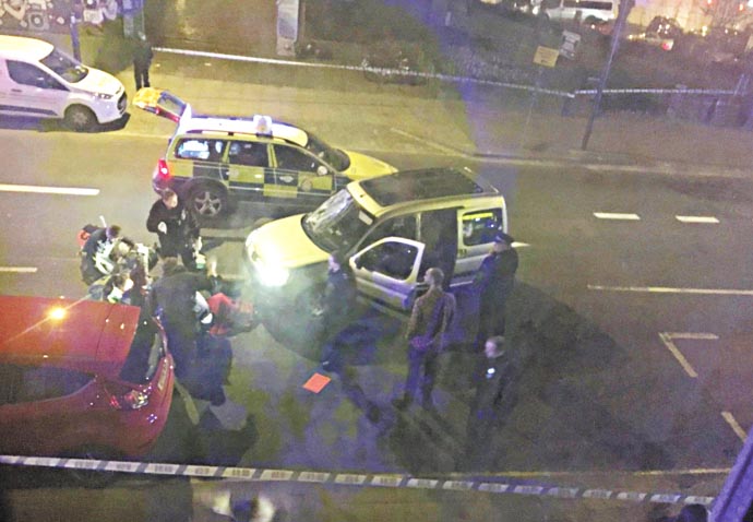 Police ‘were not chasing’ car that ploughed into pub revellers Essex Road_car-pub crash 3 pic by Jade Barlow on Twitter