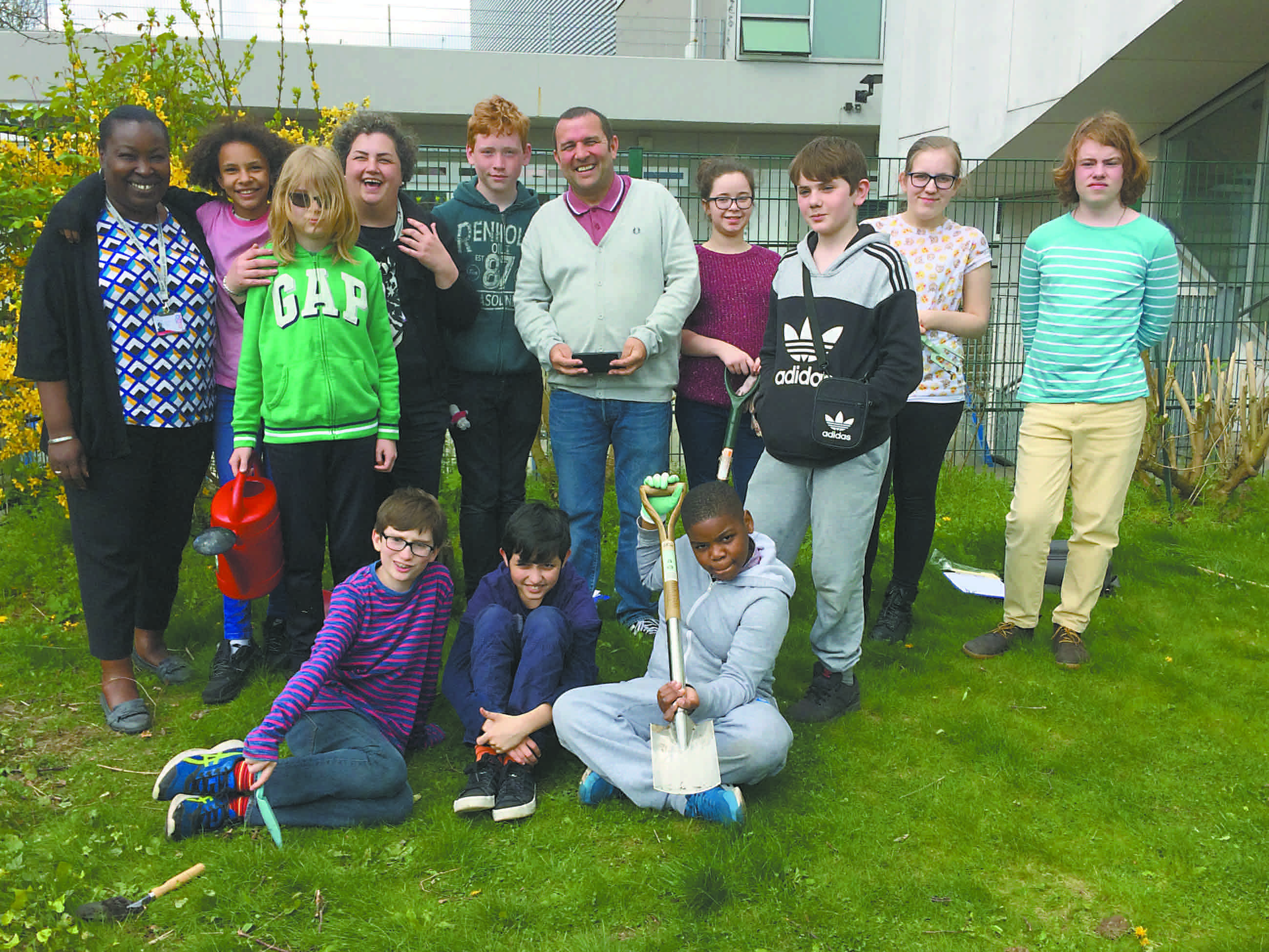 06_Chris Collins with Acland Burghley students