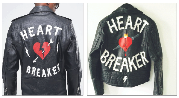 Spot the difference! Independent fashion designer says ASOS jacket looks ‘remarkably similar’ to her work Heartbreakerjacket
