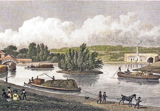 Waterways hold the key to ending our roads nightmare Regent's canal_engraving