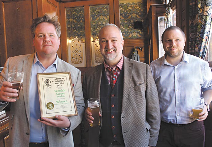 Blacked-out Caledonian Road strip venue becomes award-winning pub Steven Parissien centre with Simon Guthrie and Trevor Fage