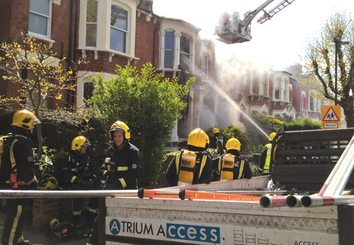 Victim in fight for life after house explosion Stround Green firefighters