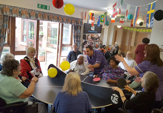 Three-a-side ping pong proves a hit! T3 Foundation Ping Pong