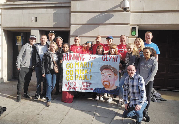Glyn Roberts' Marathon runners