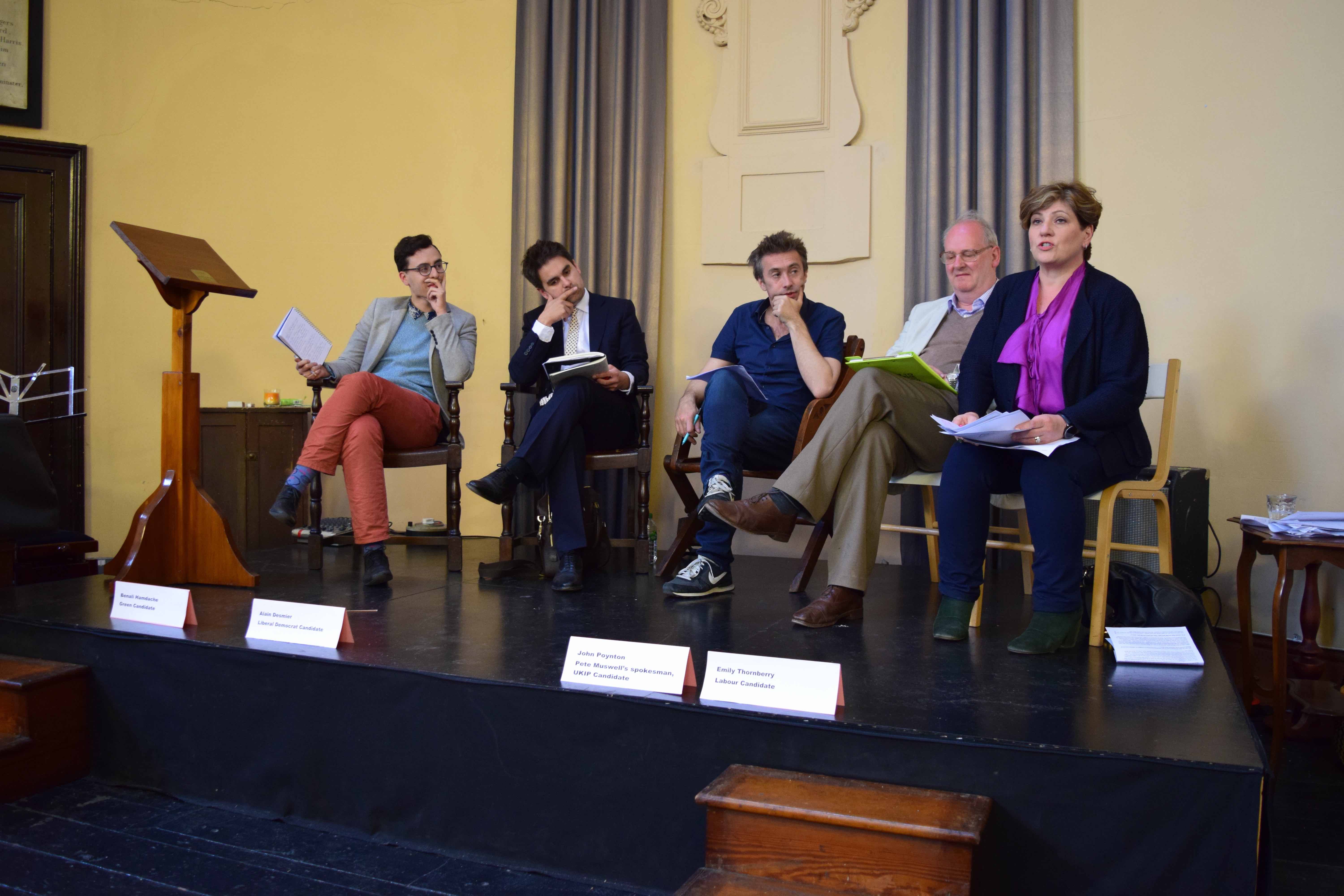 Lib Dem feels the heat over party’s education record at hustings event Hustings group