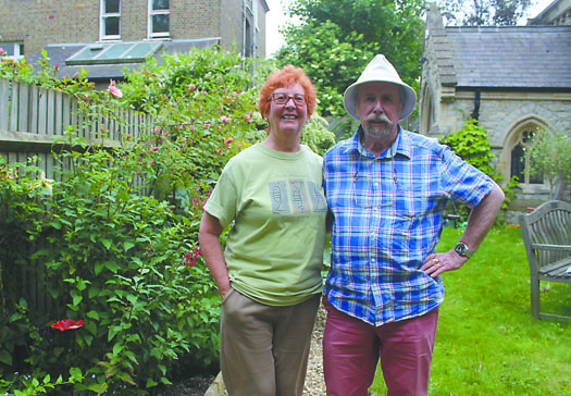 Couple bring life to a church garden Jean and Norman Willson