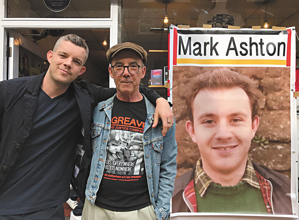 Plaque honours gay political activist Mark Ashton Russell Tovey and Mike Jackson