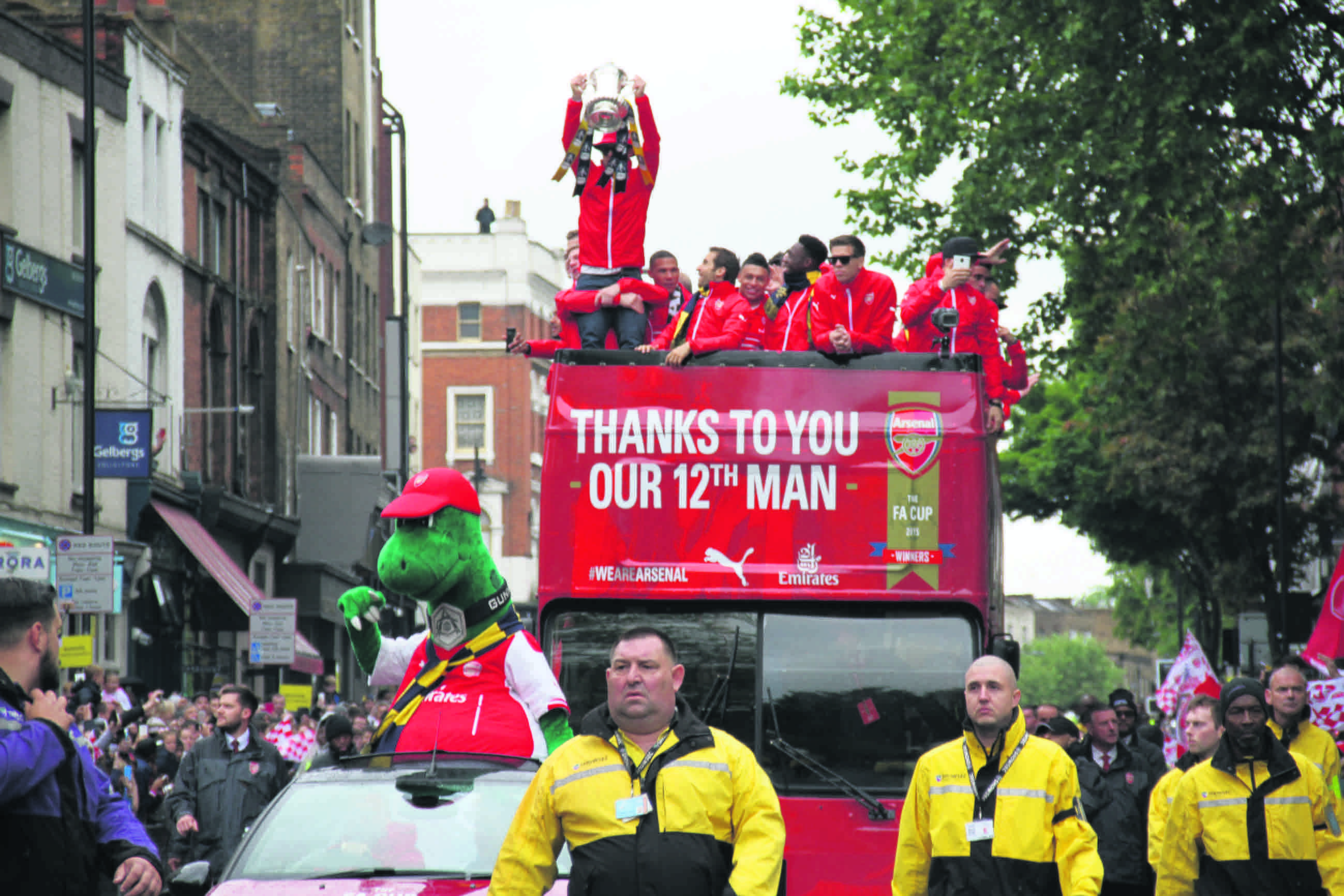 A budget Euro tour awaits for Arsenal, but first Wembley Arsenal parade 2015