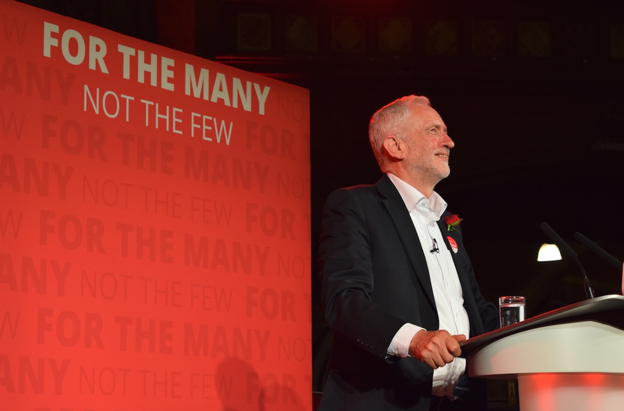 Hundreds turn out for raucous Corbyn homecoming rally at Union Chapel Corbyn at rally MAIN pic