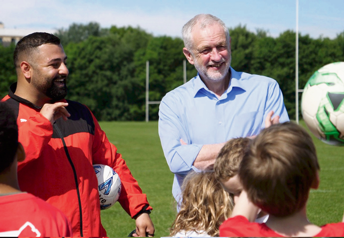 Jeremy Corbyn Football pic 2