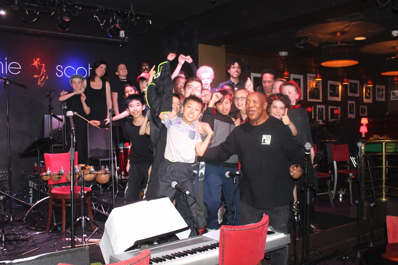 Billy Cobham and the ‘little voices’ of Soho Parish School at Ronnie Scott’s Soho Parish and Billy Cobham at Ronnie Scotts