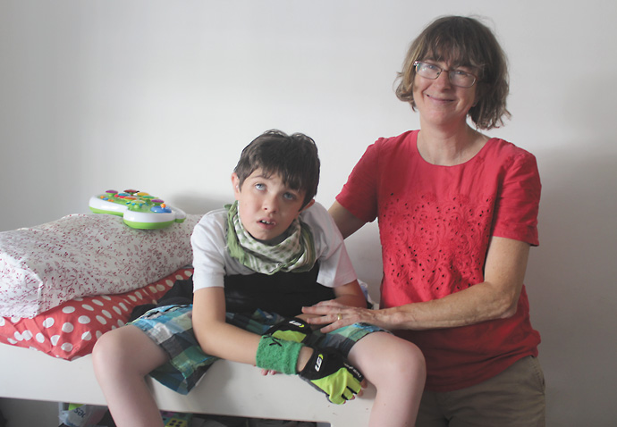 Sophie Perkins with Archie