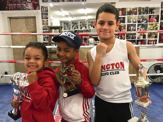 Boxers Cassian, O'Shera and Cianan Campbell