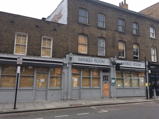 Closed down Mango Room