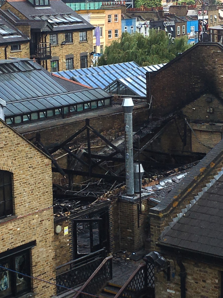 Future of Camden Lock buildings unclear in wake of market fire