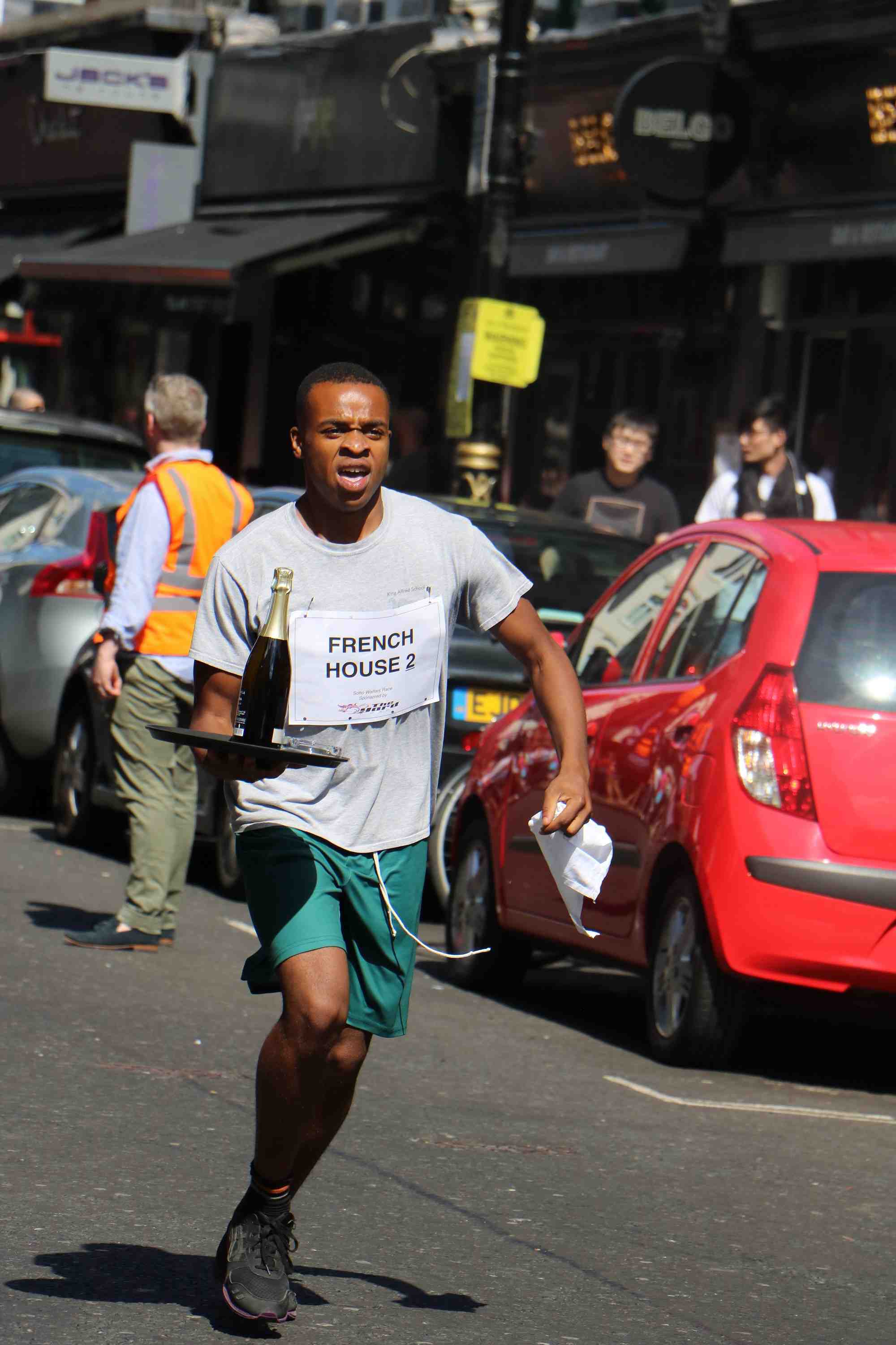 Sun shines on Soho Village Fete WaitersRace