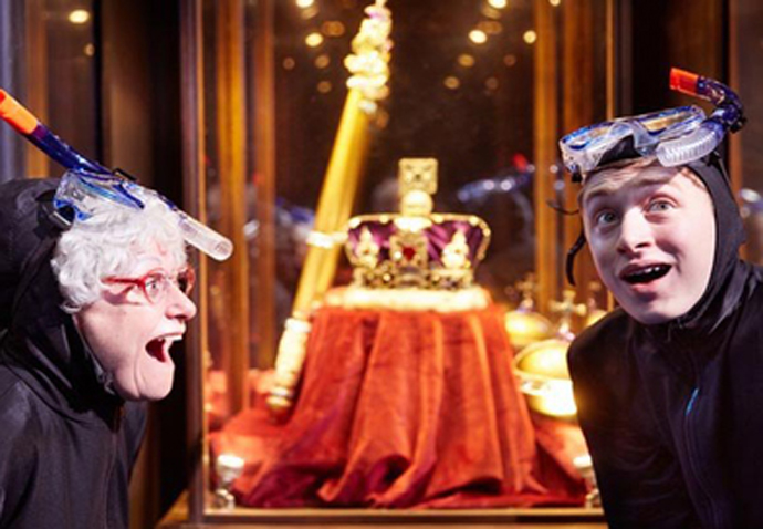 Review: Gangsta Granny, at Garrick Theatre Gangsta Granny Gilly Tompkins and Ashley Cousins_MARK DOUET
