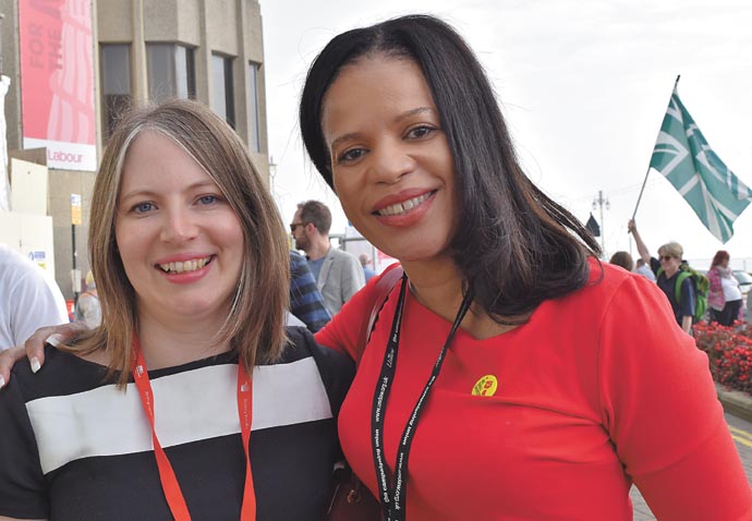 Cllrs Alice Perry and Claudia Webbe