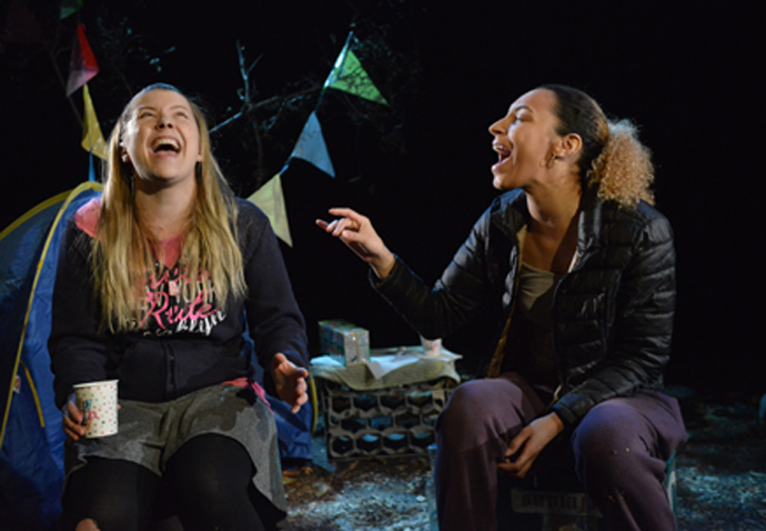 Review: All The Little Lights, at Arcola Theatre Grace Button & Tessie Orange-Turner in ALL THE LITTLE LIGHTS by Jane Upton - credit Robert Day