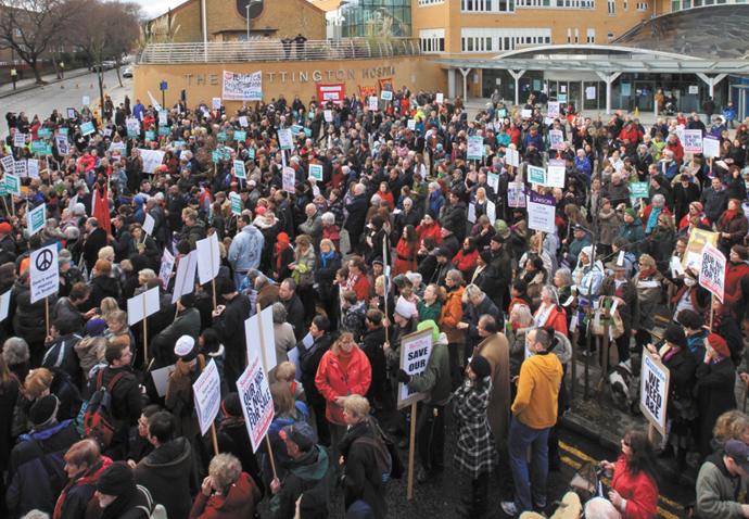 Whittington hospital protest_2013