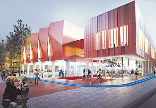 finsbury leisure centre publicity images