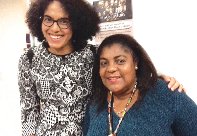Cllr Comer-Schwartz and Jennifer Smallwood