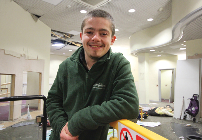 Upper Street bank squatters who have a mission to feed homeless Daniel squatter