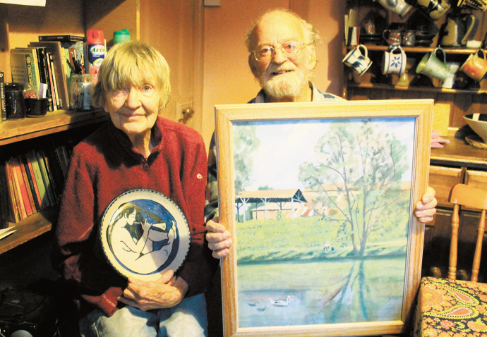 Couple drawn together by a love of art exhibit their work Jack and Lucy Rickard