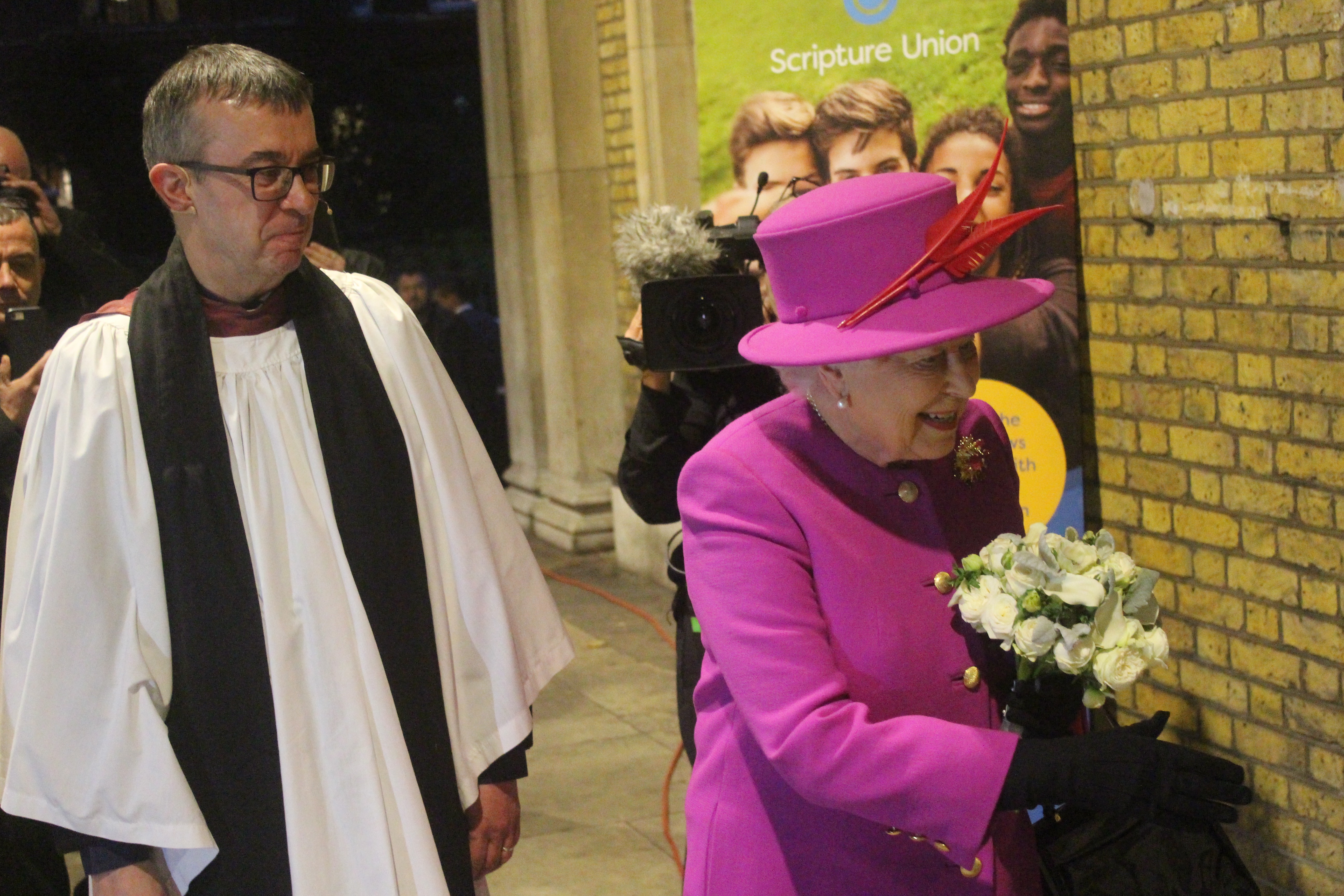 The Queen attends service at St Mary’s Church The Queen at St Mary's