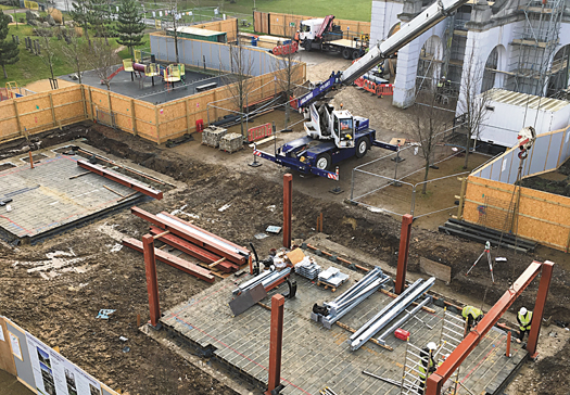 Building work has ruined a peaceful part of Caledonian Park Cally Park visitor centre