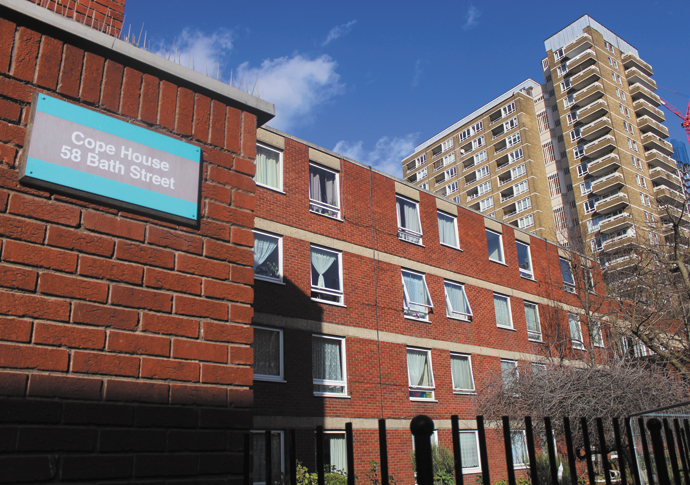 Elderly woman ‘lucky to get out alive’ from Old Street fire Cope House_Redbrick Estate_fire