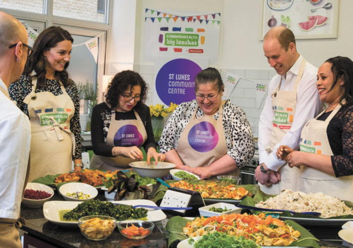 Duke and Duchess of Cambridge visit St Luke’s Community Centre Kate and Wills_credit Vicky Dawe