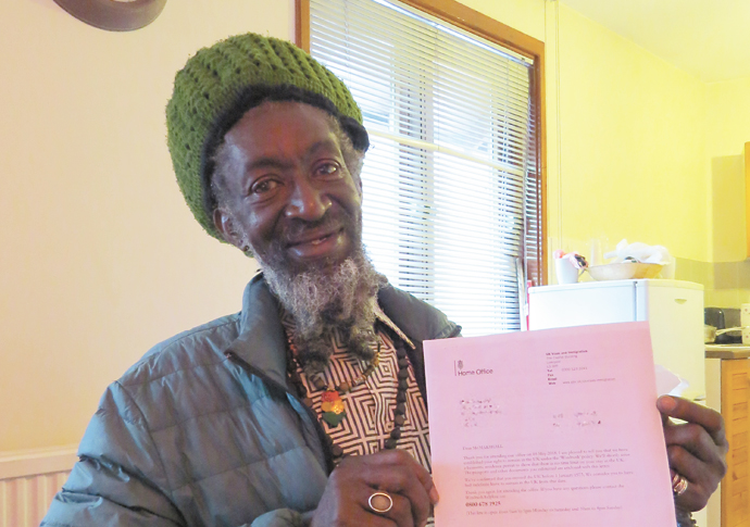 Windrush victim Balvin ‘happy’ as he is told: You can stay Balvin Marshall