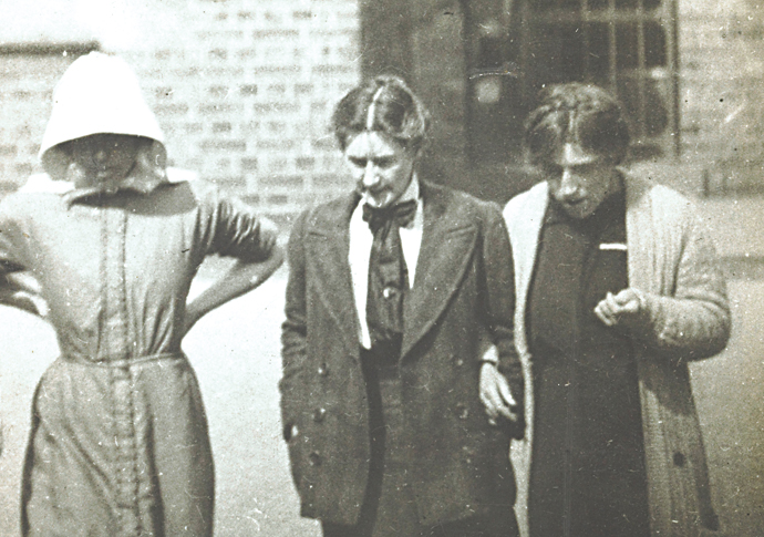 Surveillance photograph of suffragette prisoners; 1913