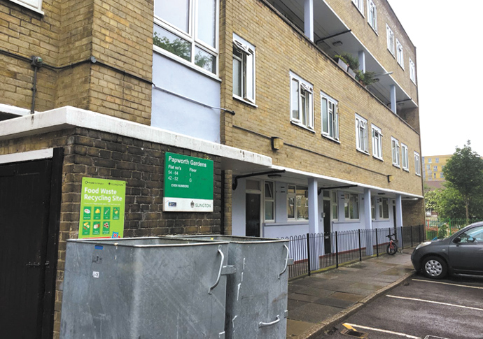 Papworth Gardens on the Ringcross estate