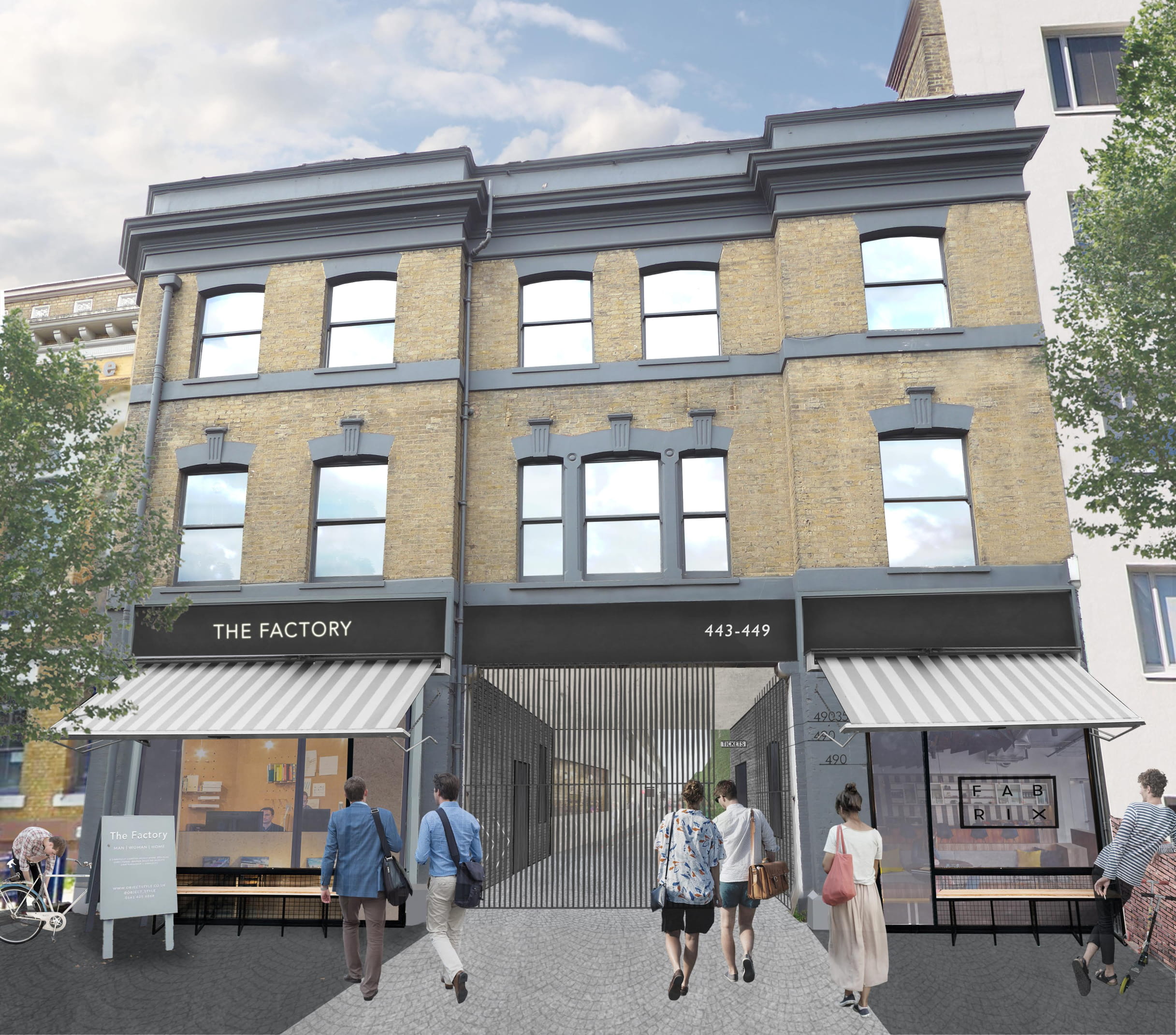 Plans unveiled for Nags Head workspaces previously earmarked for homes Holloway Road workspace plans. Credit PH+