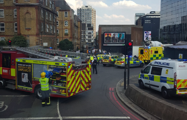Old Street crash: Cyclist in hospital with life-threatening injuries after crash with cement truck Old Street crash @featherdheather