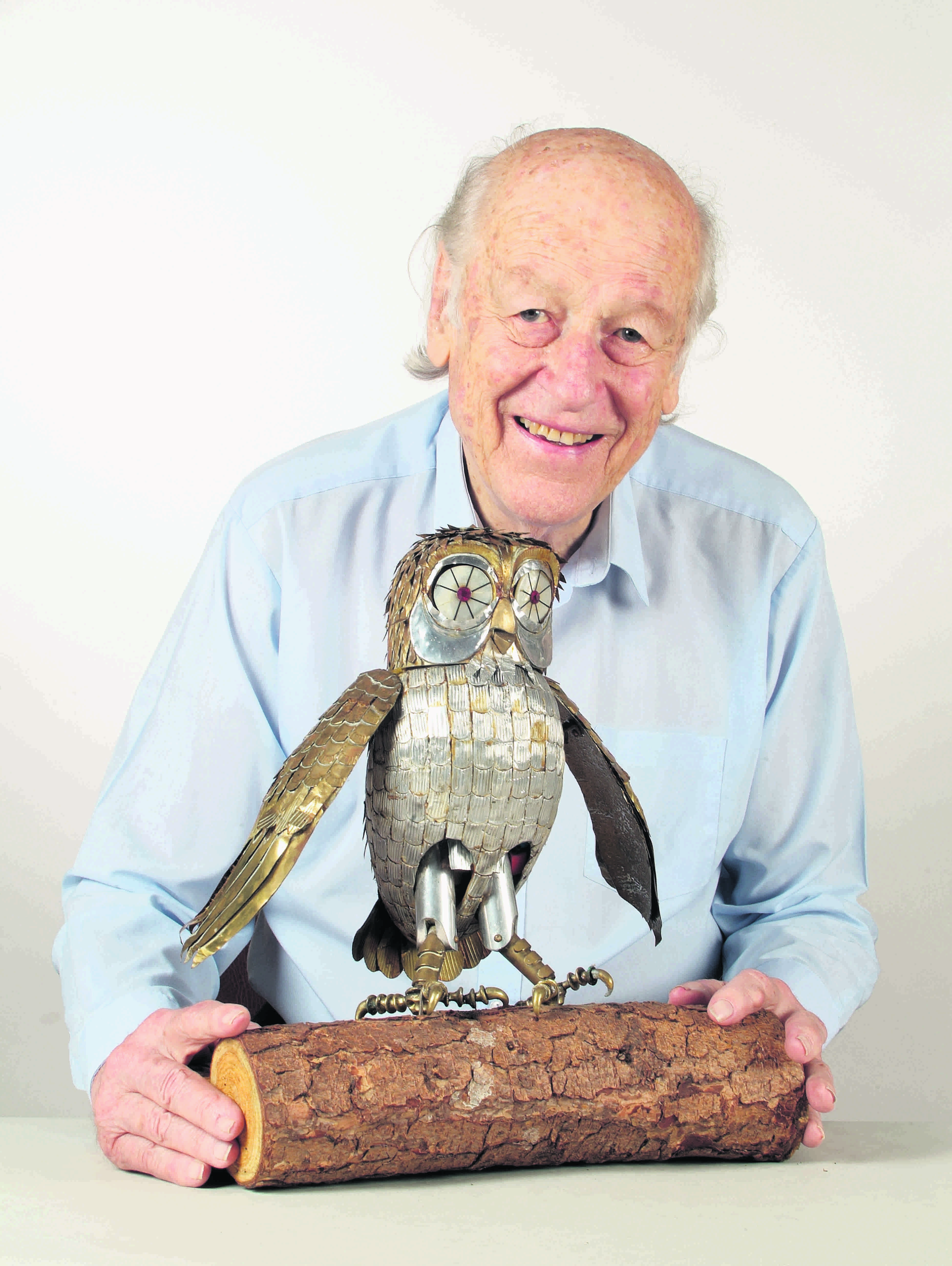 Ray Harryhausen with Bubo