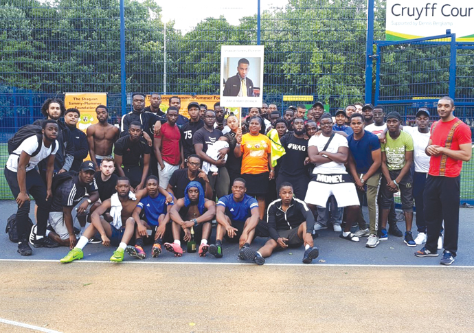 Pals pitch in to remember knife victim Shaquan Shaquan Sammy-Plummer Football match
