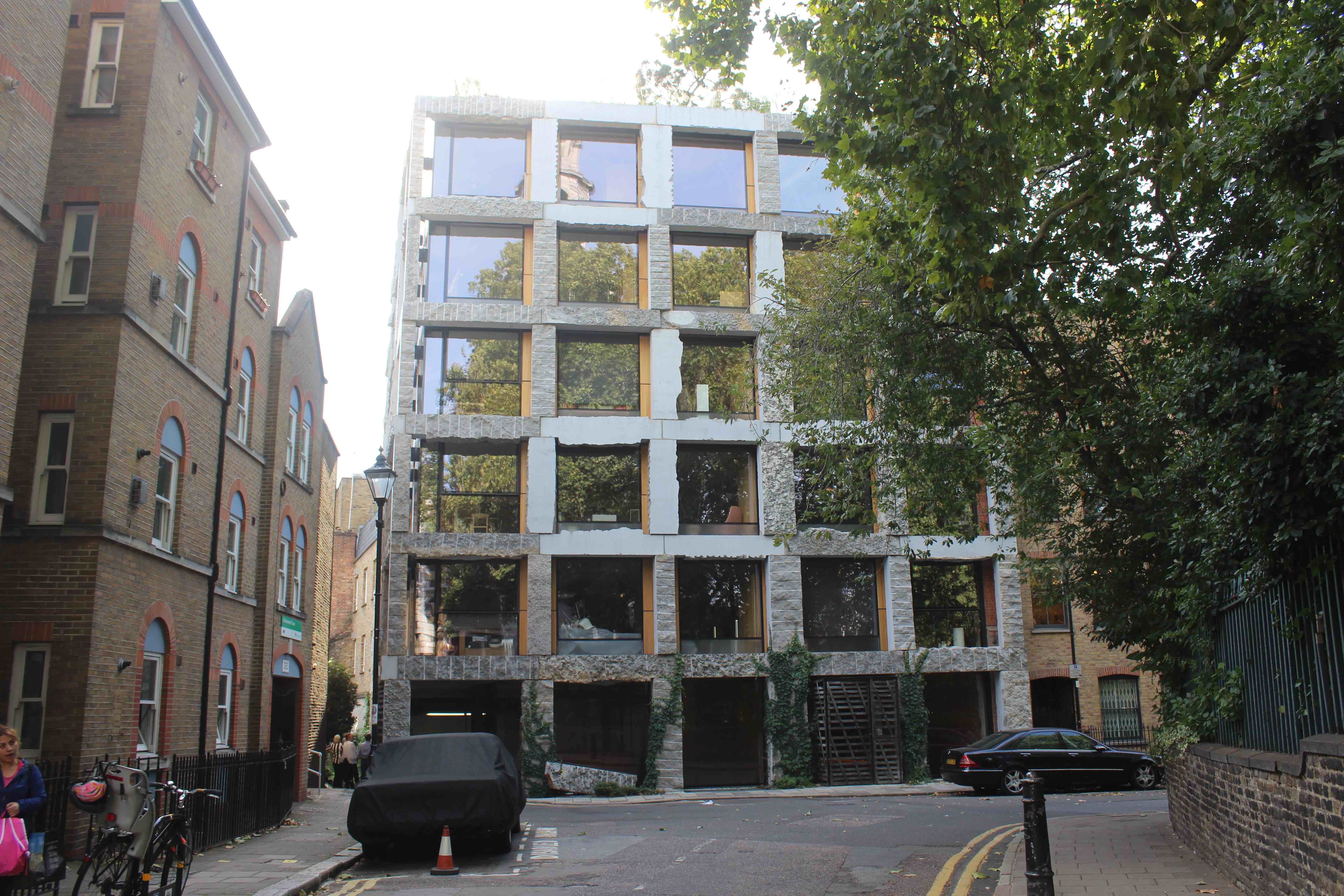 Stone is better than concrete, using much less carbon Clerkenwell Close